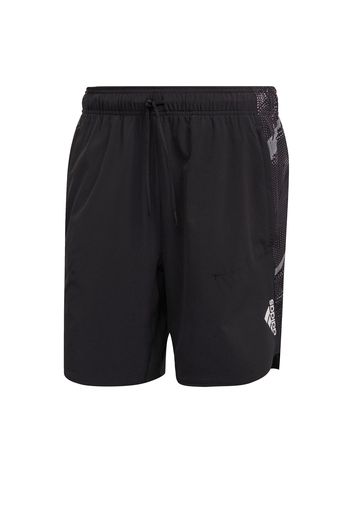 ADIDAS PERFORMANCE Pantaloni sportivi  nero / bianco / grigio