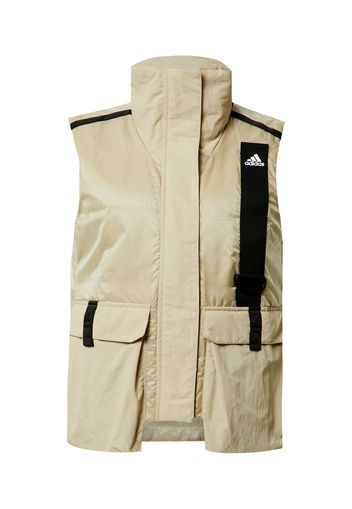 ADIDAS PERFORMANCE Gilet sportivo  beige / nero