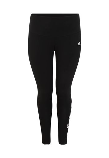 ADIDAS PERFORMANCE Pantaloni sportivi  nero / bianco