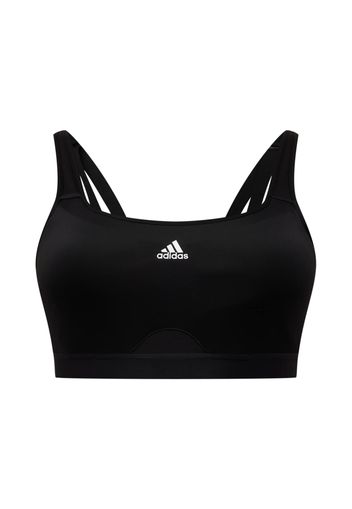 ADIDAS PERFORMANCE Reggiseno sportivo  nero / bianco