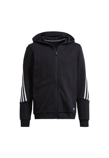 ADIDAS PERFORMANCE Giacca di felpa sportiva  nero / bianco