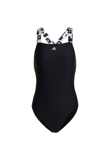 ADIDAS PERFORMANCE Costume intero sportivo  nero / bianco