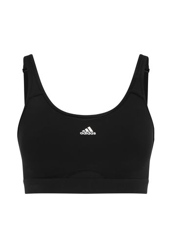 ADIDAS PERFORMANCE Reggiseno sportivo  nero / bianco