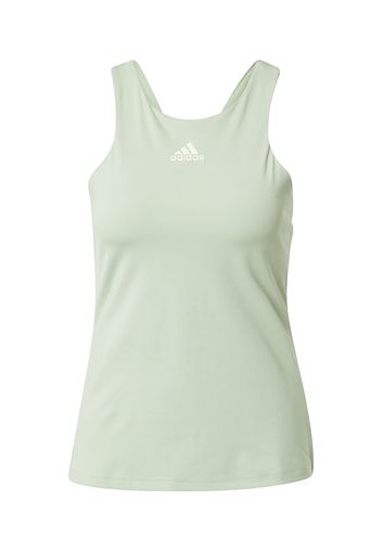 ADIDAS PERFORMANCE Top sportivo  verde pastello / bianco