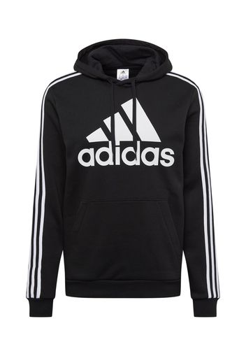 ADIDAS PERFORMANCE Felpa sportiva  nero / bianco