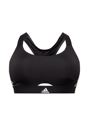 ADIDAS PERFORMANCE Reggiseno sportivo  nero / bianco