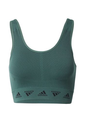 ADIDAS PERFORMANCE Reggiseno sportivo  verde / nero