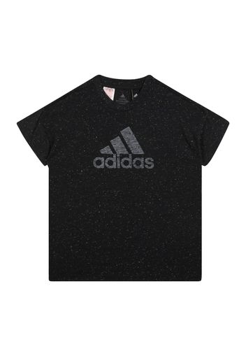 ADIDAS PERFORMANCE Maglia funzionale  nero / bianco