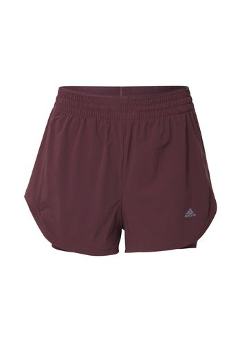 ADIDAS PERFORMANCE Pantaloni sportivi  bordeaux / grigio