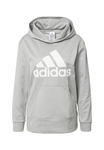 ADIDAS PERFORMANCE Felpa sportiva  grigio argento / bianco