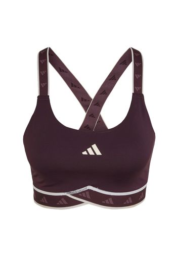 ADIDAS PERFORMANCE Reggiseno sportivo 'Powerimpact'  bordeaux / bianco