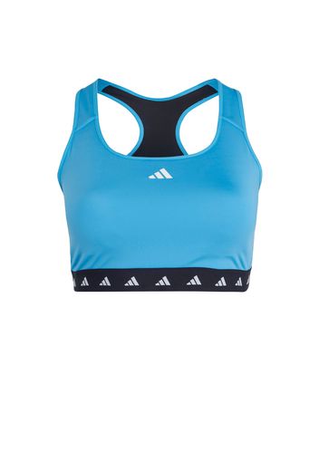 ADIDAS PERFORMANCE Reggiseno sportivo ' Powerreact '  blu / nero / bianco