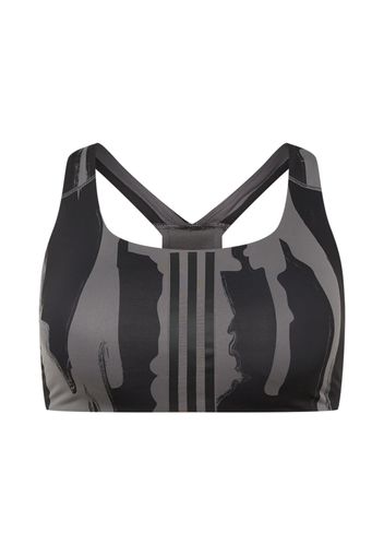 ADIDAS PERFORMANCE Reggiseno sportivo  grigio / nero