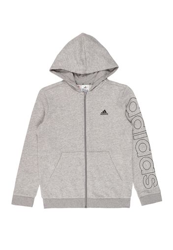 ADIDAS PERFORMANCE Giacca di felpa sportiva  grigio chiaro / grigio scuro / nero