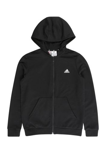 ADIDAS PERFORMANCE Giacca di felpa sportiva  nero / bianco