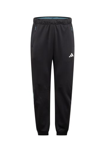 ADIDAS PERFORMANCE Pantaloni sportivi  blu ciano / rosso fuoco / nero / bianco