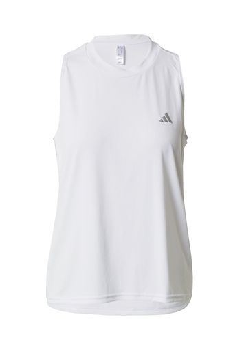 ADIDAS PERFORMANCE Top sportivo 'RUN IT'  argento / bianco