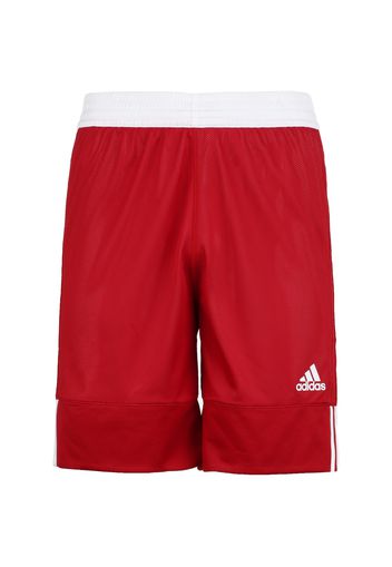 ADIDAS PERFORMANCE Pantaloni sportivi  rosso / bianco