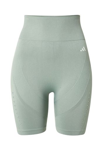 ADIDAS PERFORMANCE Pantaloni sportivi  grigio / verde / bianco