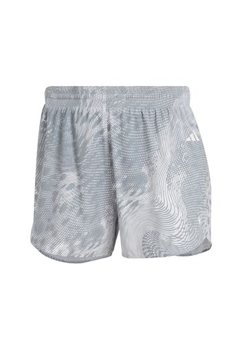 ADIDAS PERFORMANCE Pantaloni sportivi 'Adizero '  grigio / bianco