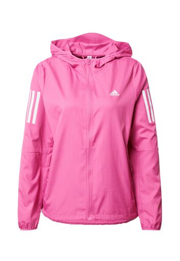 ADIDAS PERFORMANCE Giacca sportiva 'Own The Run'  rosa / bianco