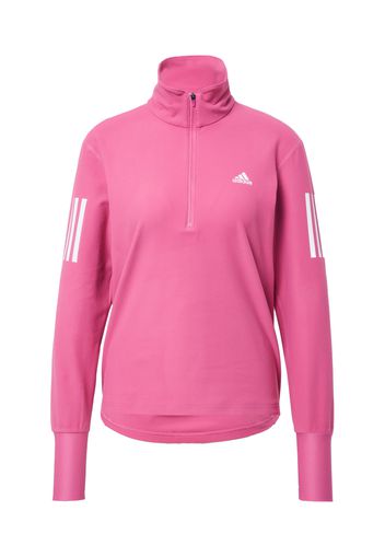 ADIDAS PERFORMANCE Felpa sportiva  fucsia / bianco