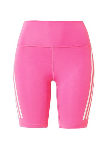 ADIDAS PERFORMANCE Pantaloni sportivi  rosa / bianco