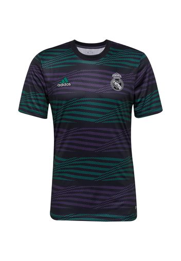 ADIDAS PERFORMANCE Maglia funzionale 'REAL PRESHI'  verde scuro / melanzana / nero / bianco