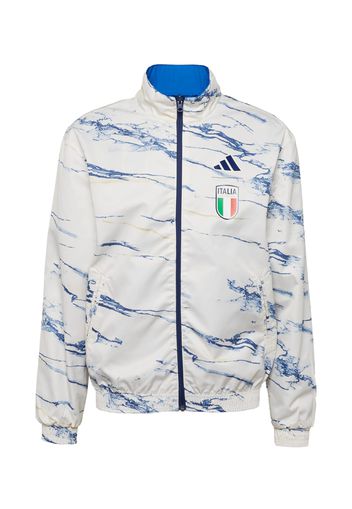 ADIDAS PERFORMANCE Giacca sportiva 'FIGC ANTHEM'  sabbia / blu cielo / verde chiaro / bianco