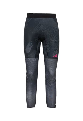 ADIDAS PERFORMANCE Pantaloni sportivi  grigio / rosa / nero