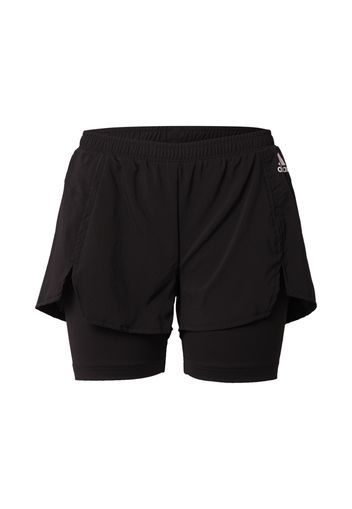 ADIDAS PERFORMANCE Pantaloni sportivi  nero / bianco