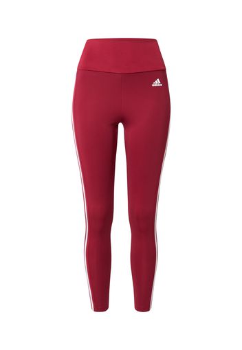 ADIDAS PERFORMANCE Pantaloni sportivi  borgogna / bianco