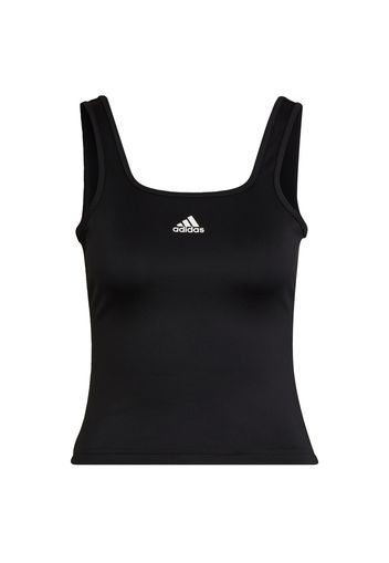 ADIDAS PERFORMANCE Top sportivo  nero / bianco