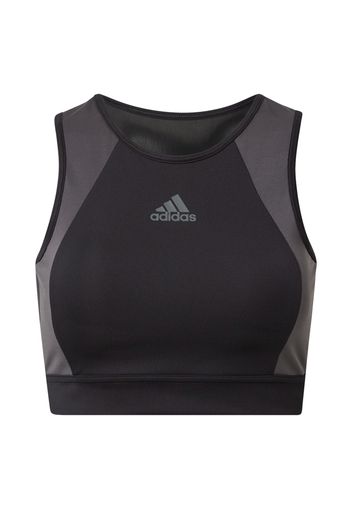 ADIDAS PERFORMANCE Reggiseno sportivo  grigio / nero