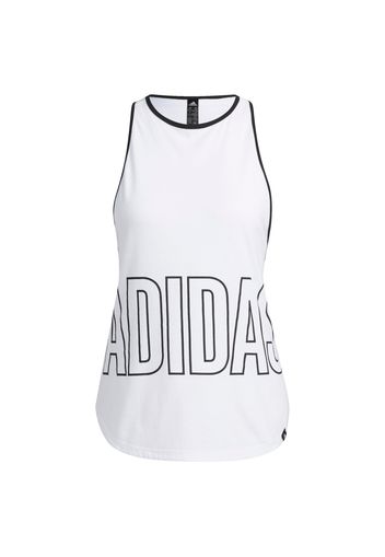 ADIDAS PERFORMANCE Top sportivo  nero / bianco