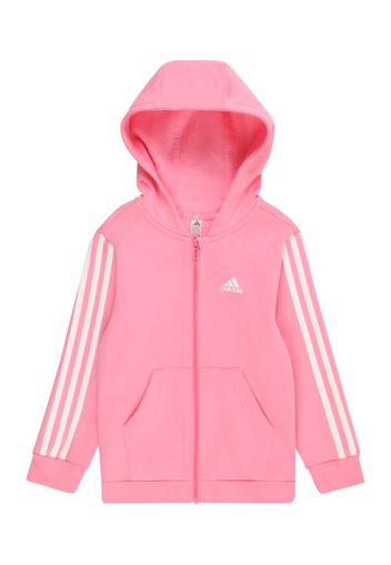 ADIDAS PERFORMANCE Giacca di felpa sportiva  rosa / bianco