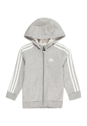 ADIDAS PERFORMANCE Giacca di felpa sportiva  grigio sfumato / bianco