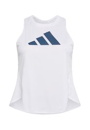 ADIDAS PERFORMANCE Top sportivo  bianco / navy