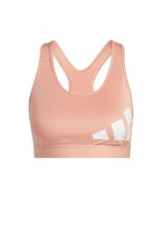 ADIDAS PERFORMANCE Reggiseno sportivo  rosa antico / bianco