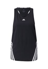 ADIDAS PERFORMANCE Top sportivo  nero / bianco