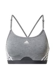 ADIDAS PERFORMANCE Reggiseno sportivo  grigio / nero / bianco