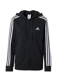 ADIDAS PERFORMANCE Giacca di felpa sportiva  nero / bianco