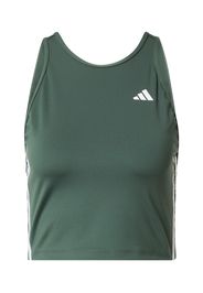 ADIDAS PERFORMANCE Top sportivo  verde / bianco