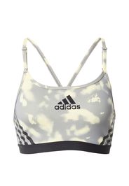 ADIDAS PERFORMANCE Reggiseno sportivo  giallo / grigio chiaro / nero