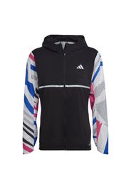 ADIDAS PERFORMANCE Giacca sportiva 'Own the Run'  blu reale / rosa chiaro / nero / bianco