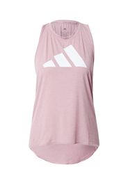 ADIDAS PERFORMANCE Top sportivo  malva / bianco