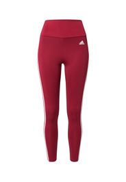 ADIDAS PERFORMANCE Pantaloni sportivi  borgogna / bianco