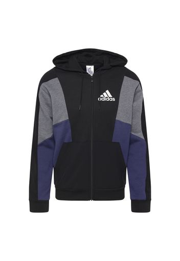 adidas Sportswear Giacca di felpa sportiva  blu scuro / grigio sfumato / nero