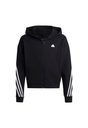 ADIDAS SPORTSWEAR Felpa sportiva  nero / bianco