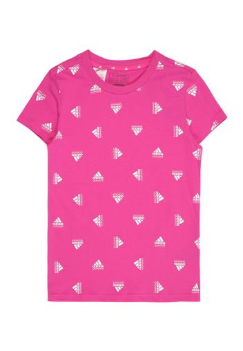 ADIDAS SPORTSWEAR Maglietta  fucsia / bianco